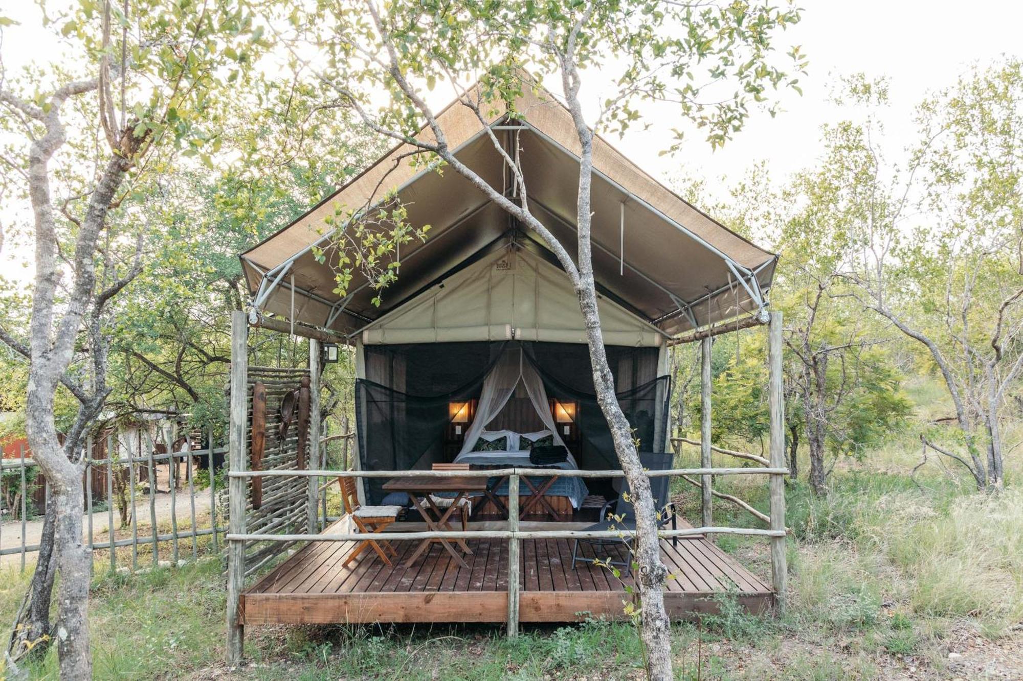 Isambane Camp Villa Balule Game Reserve Bagian luar foto